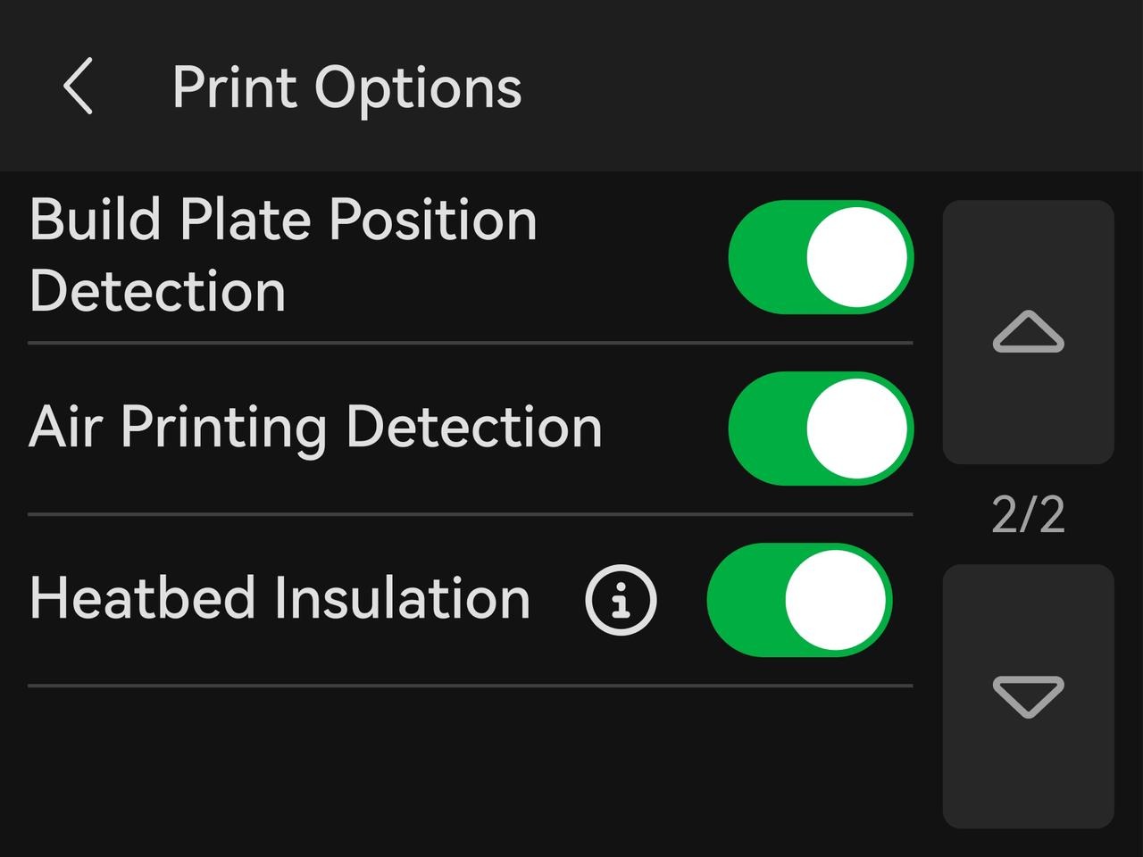หน้า Print Options หน้าที่ 2