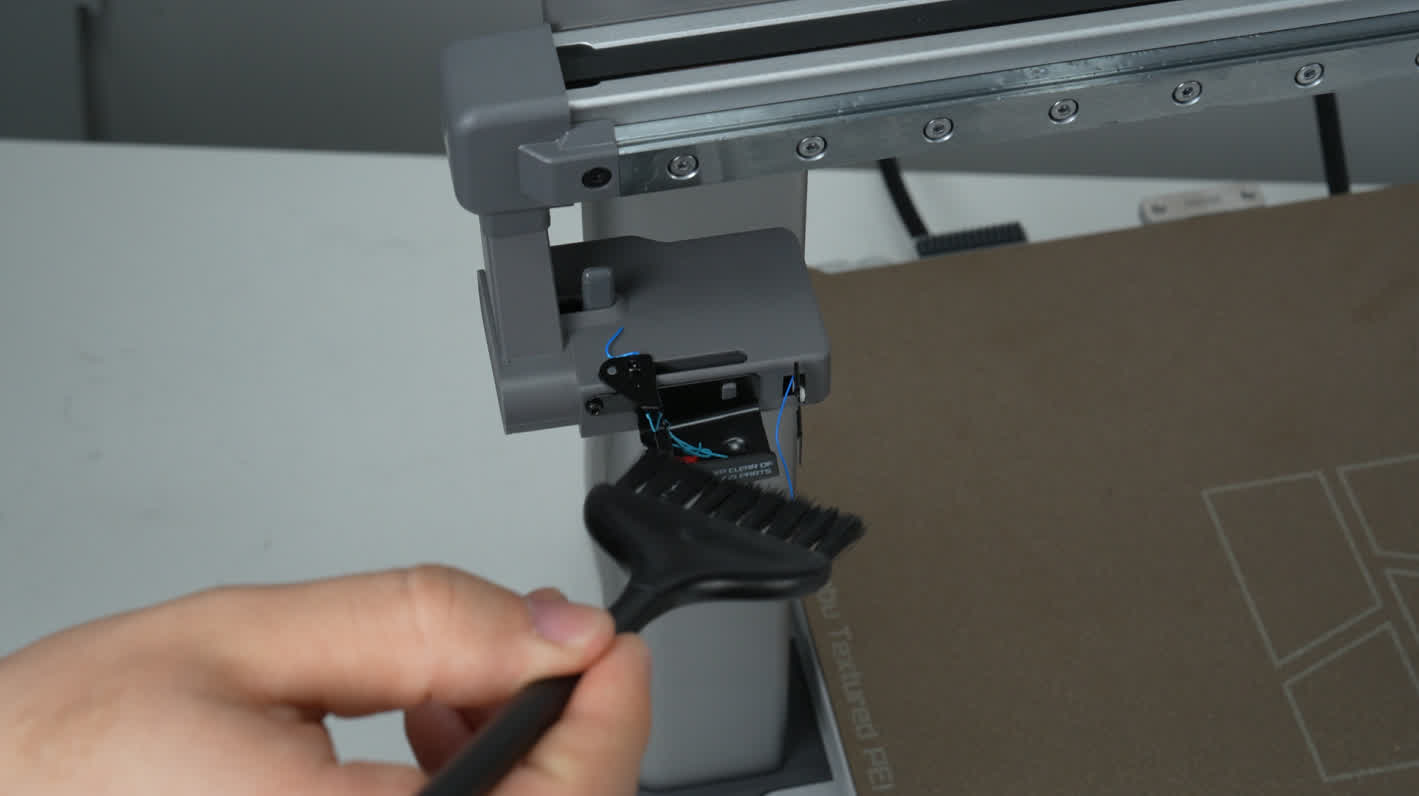 เลื่อน Toolhead ออกจากตำแหน่ง Purge wiper