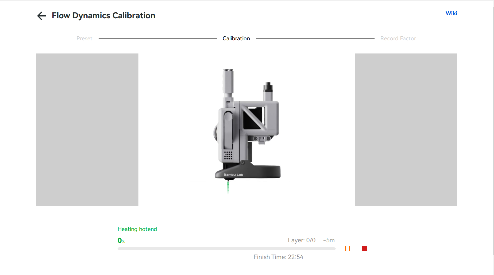 กระบวนการ Auto Calibration บน A1 series หรือเครื่องที่ใช้ purge wiper